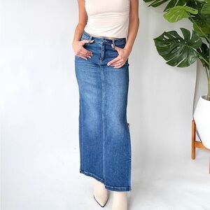 Denim Skirt Grey Bandit